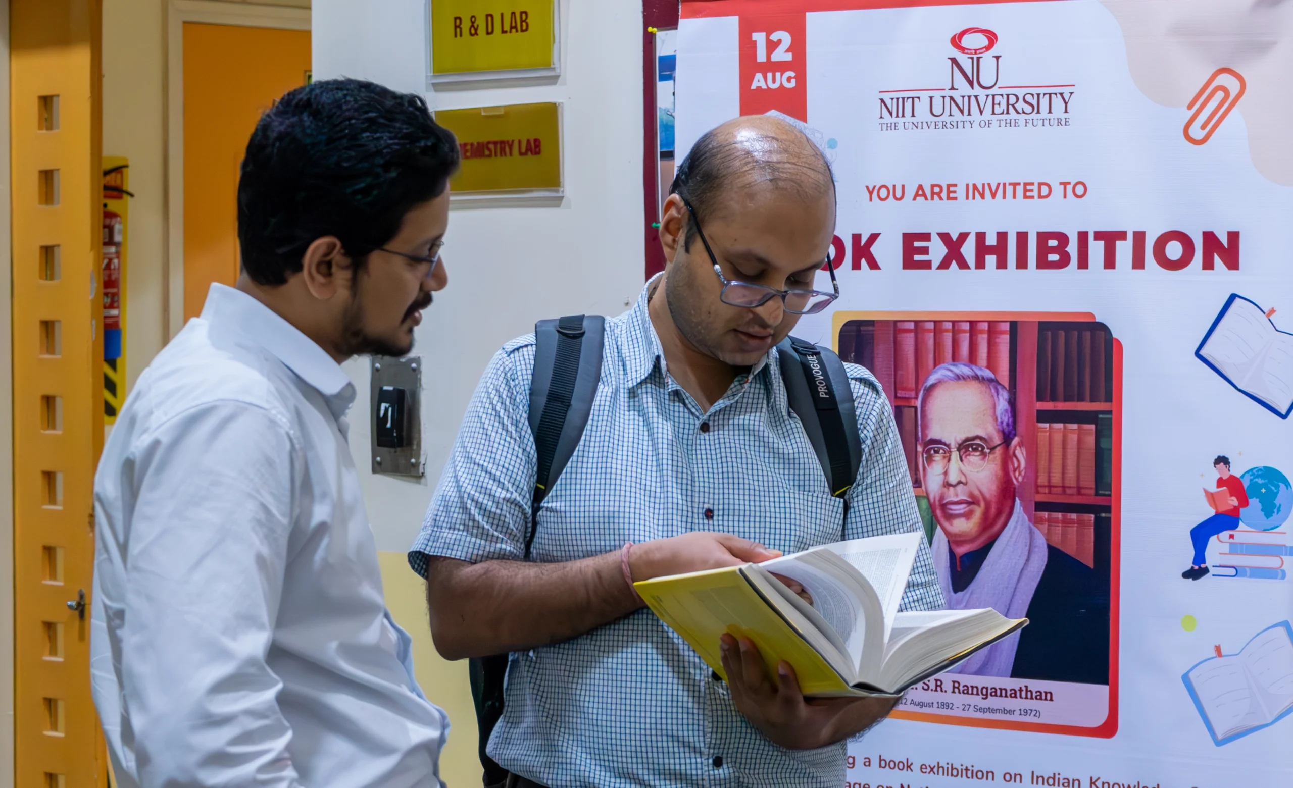 NU LIRC hosts a book exhibition on National Librarians Day