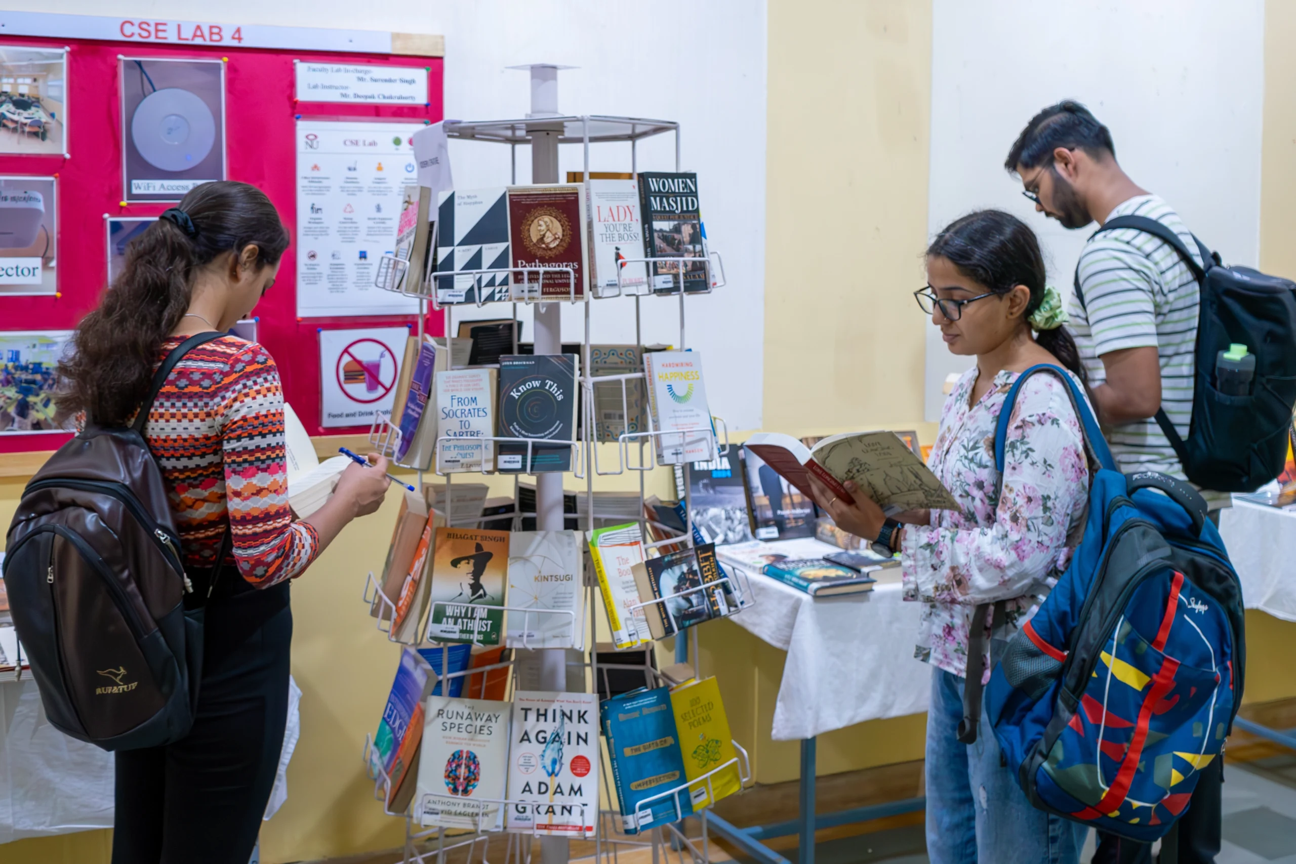 NU LIRC hosts a book exhibition on National Librarians Day